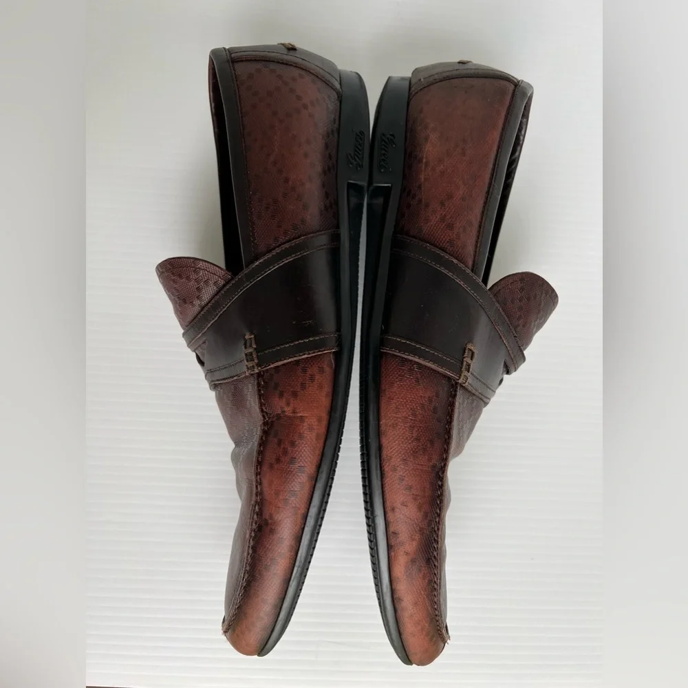 Gucci Brown Leather Loafer size 11